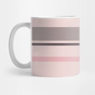 A beautiful integration of Dirty Purple, Spanish Gray, Lotion Pink and Soft Pink stripes. Mug